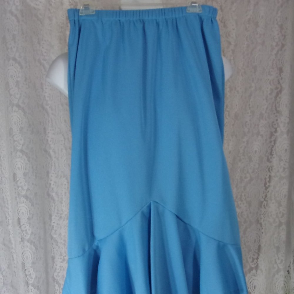 Blue Midi Maxi Skirt